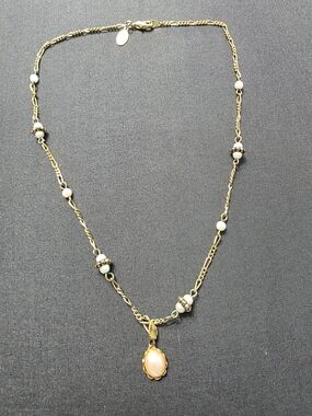 Estate Gold-Tone Pendsnt Necklace By Designer Robert Rose - Item 490